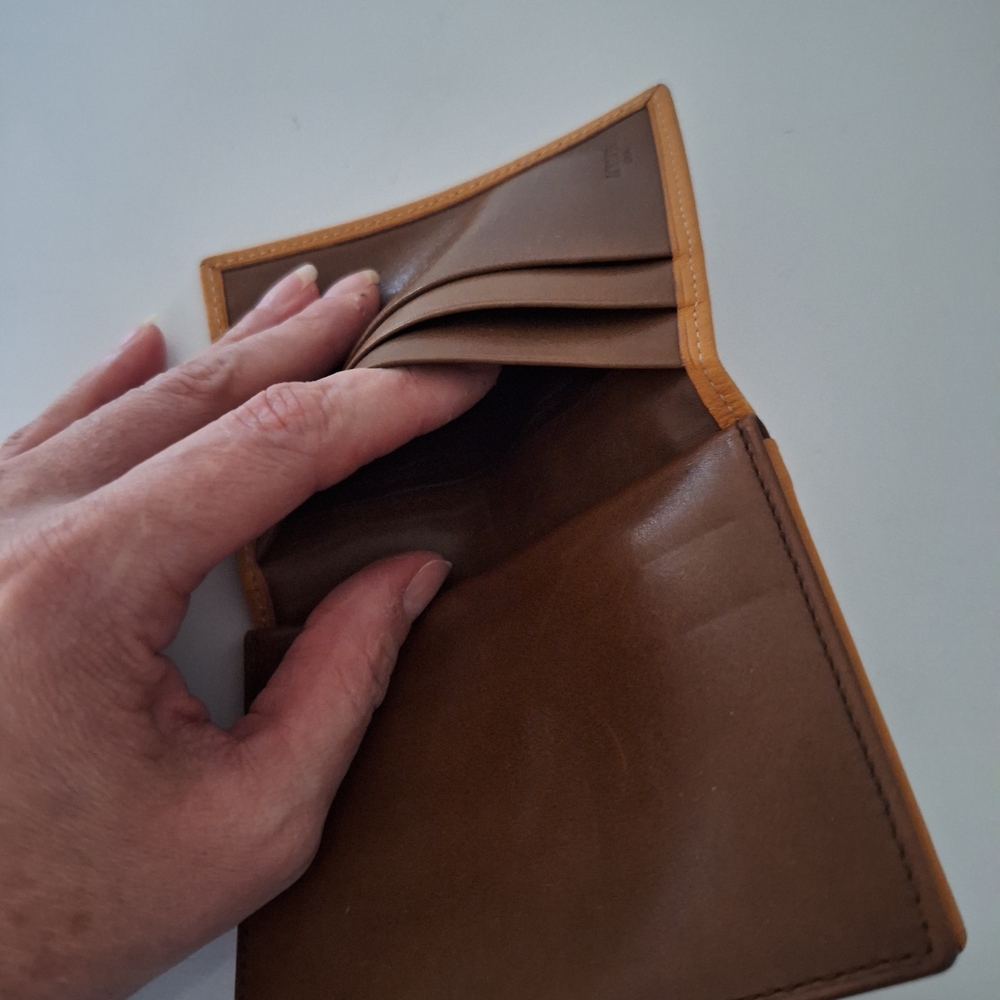 Loewe Tan Leather Wallet& Card Holder - Picture 10 of 12